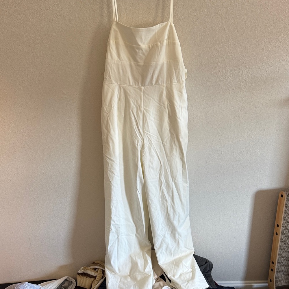 Women’s white jumpsuit
